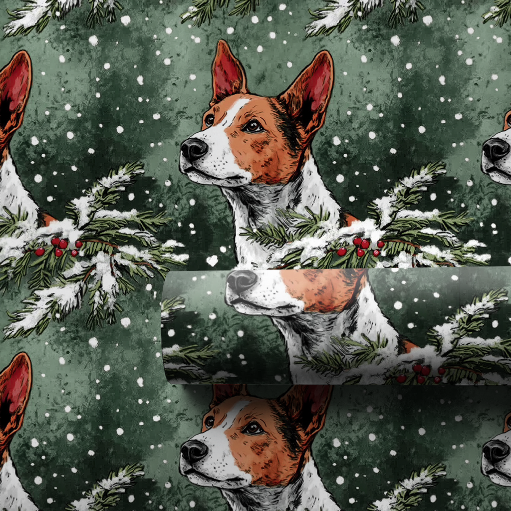 Basenji in Green