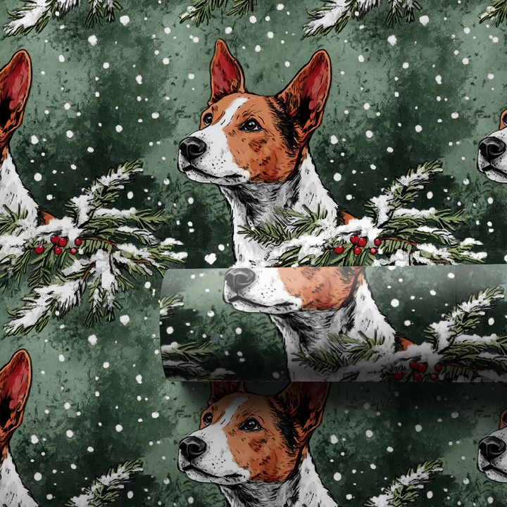 Basenji in Green