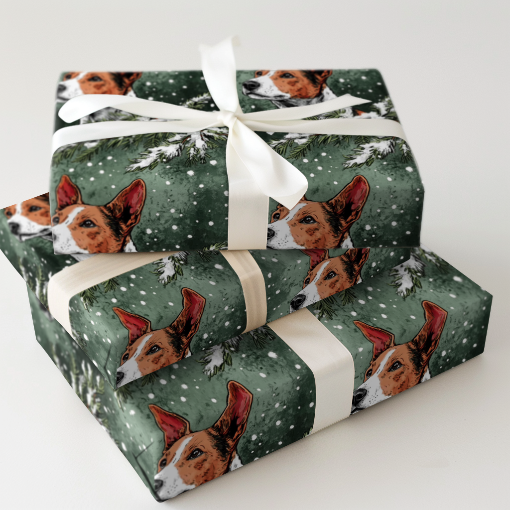 Basenji in Green