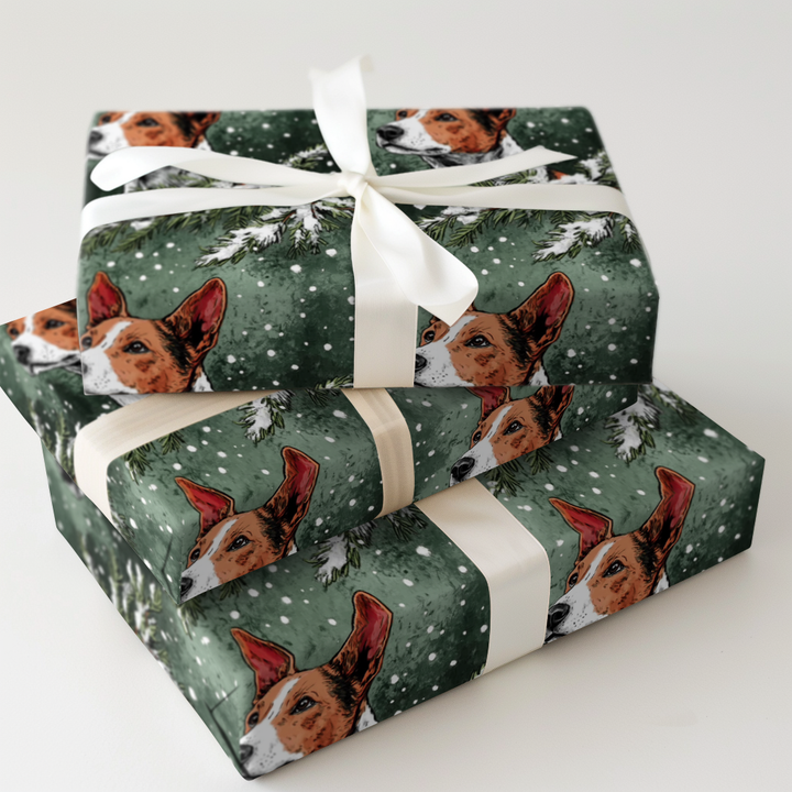 Basenji in Green