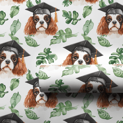 Cavalier King Charles Graduate - Wrapping Paper - Aspen & Arlo