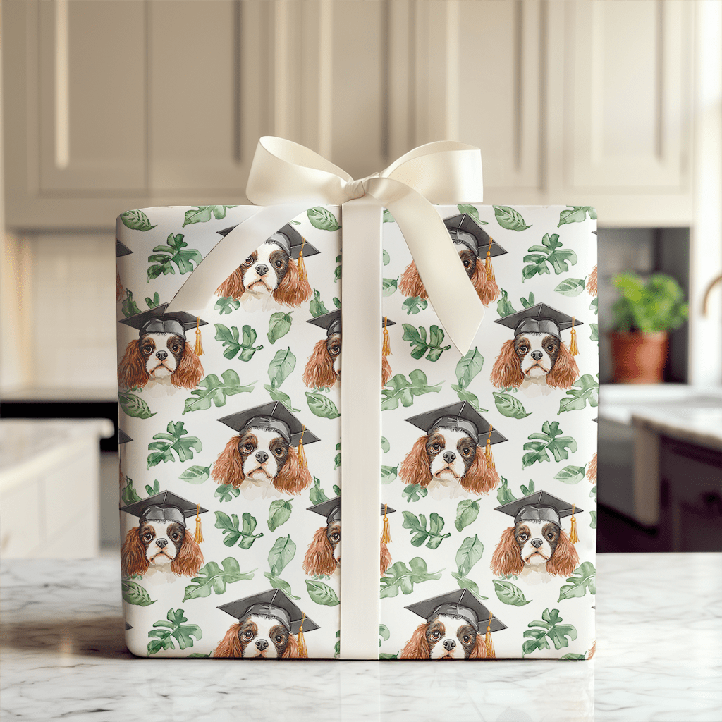 Cavalier King Charles Graduate - Wrapping Paper - Aspen & Arlo