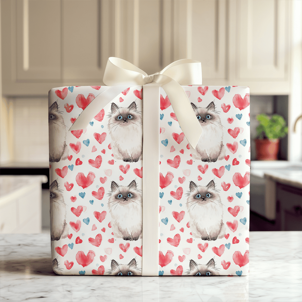 Ragdoll Valentine - Wrapping Paper - Aspen & Arlo