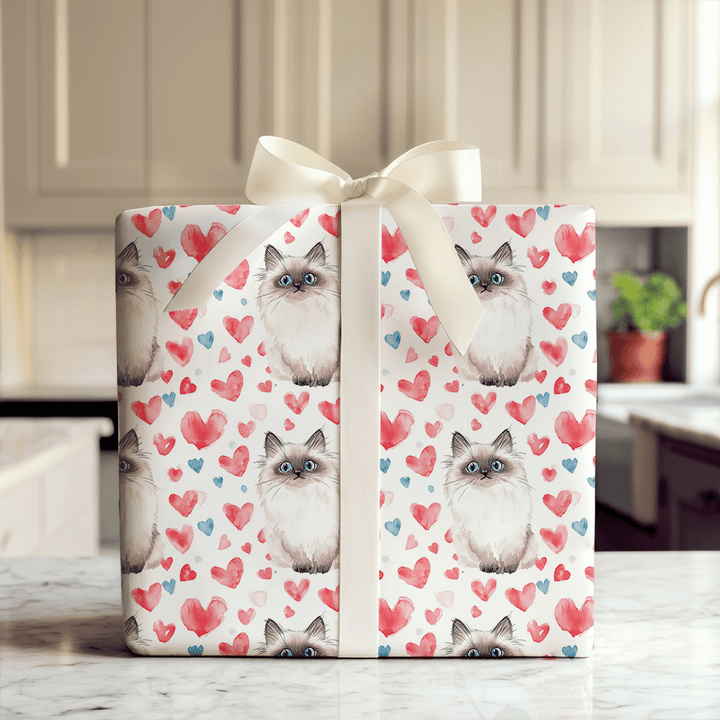 Ragdoll Valentine - Wrapping Paper - Aspen & Arlo