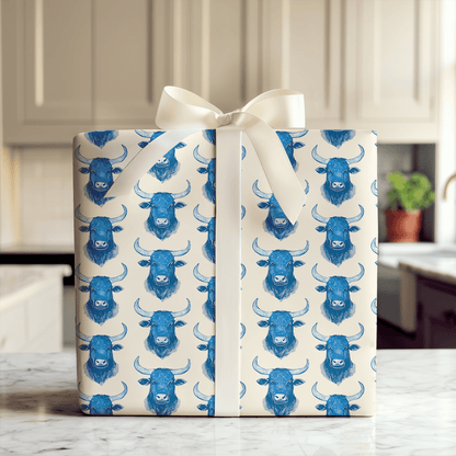 Bull Frost - Wrapping Paper - Aspen & Arlo