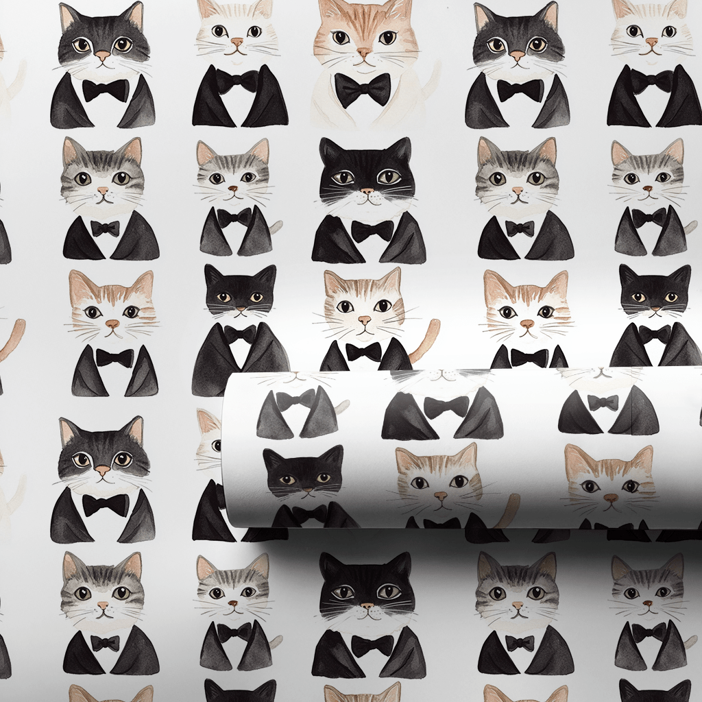Be a Fancy Cat - Wrapping Paper - Aspen & Arlo