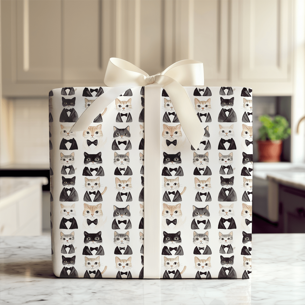 Be a Fancy Cat - Wrapping Paper - Aspen & Arlo