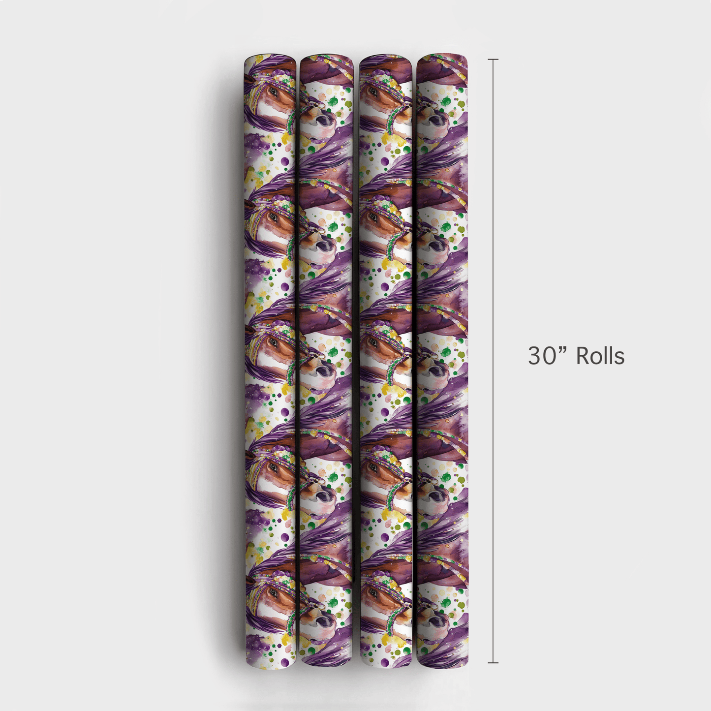 Mardi Gras Clydesdale - Wrapping Paper - Aspen & Arlo