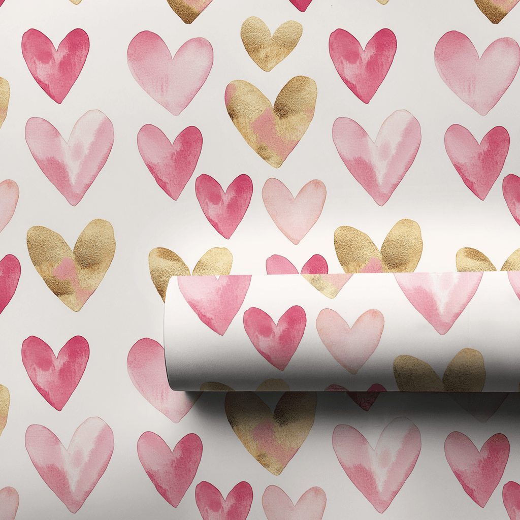 Satin Heartstrings - Wrapping Paper - Aspen & Arlo