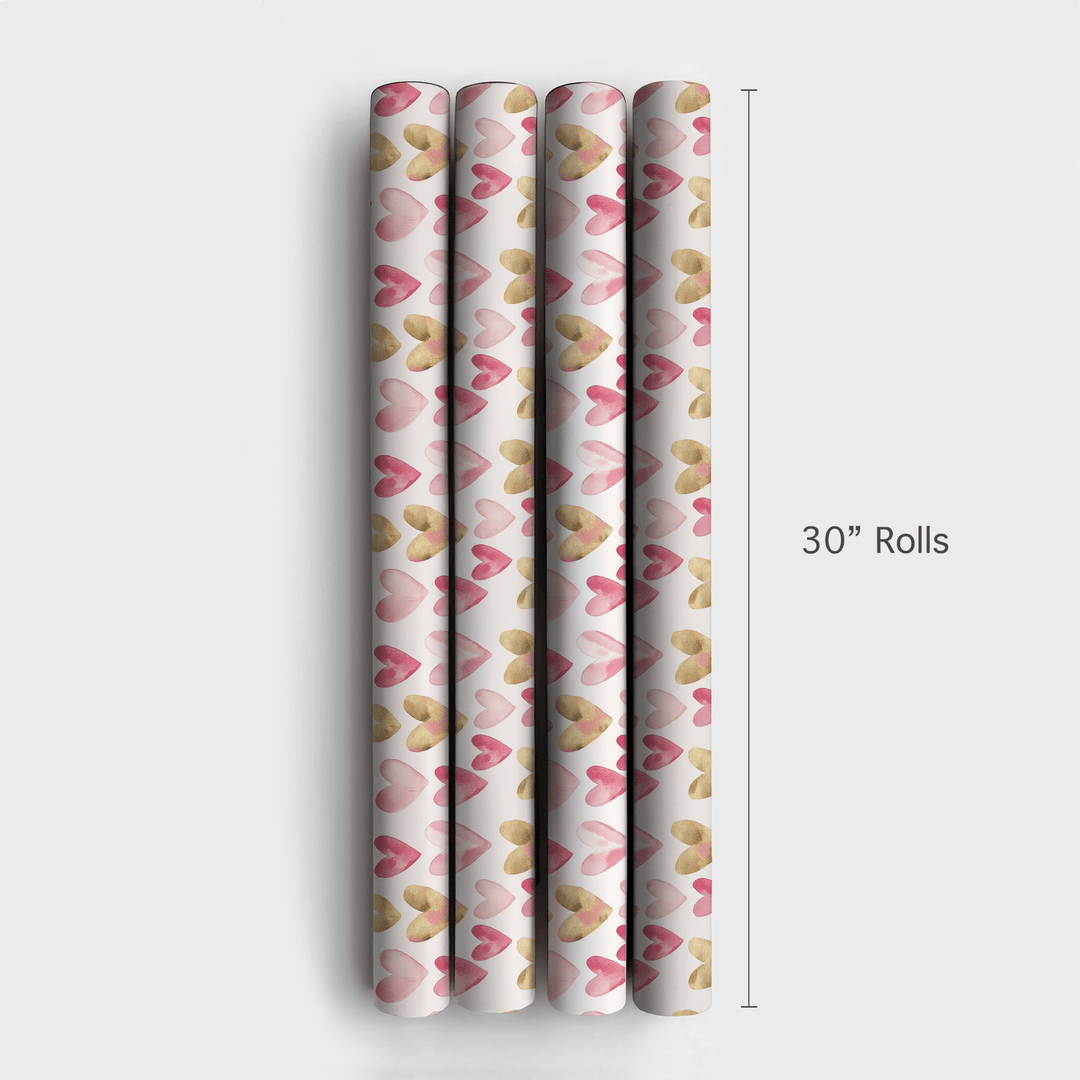 Satin Heartstrings - Wrapping Paper - Aspen & Arlo