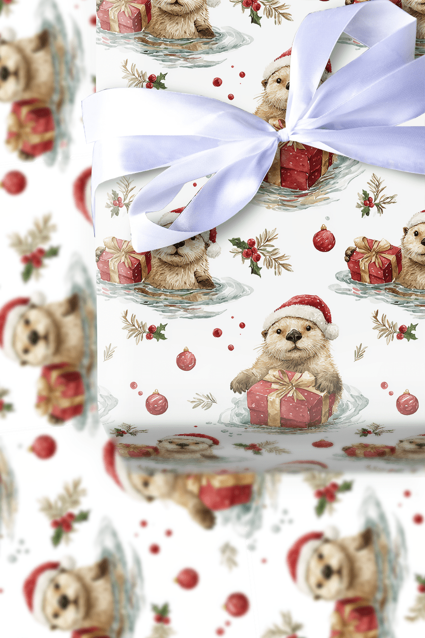 Garrett Otter - Wrapping Paper - Aspen & Arlo