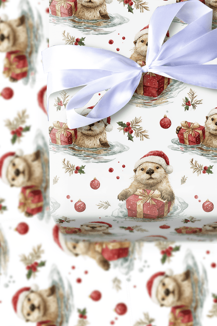 Garrett Otter - Wrapping Paper - Aspen & Arlo