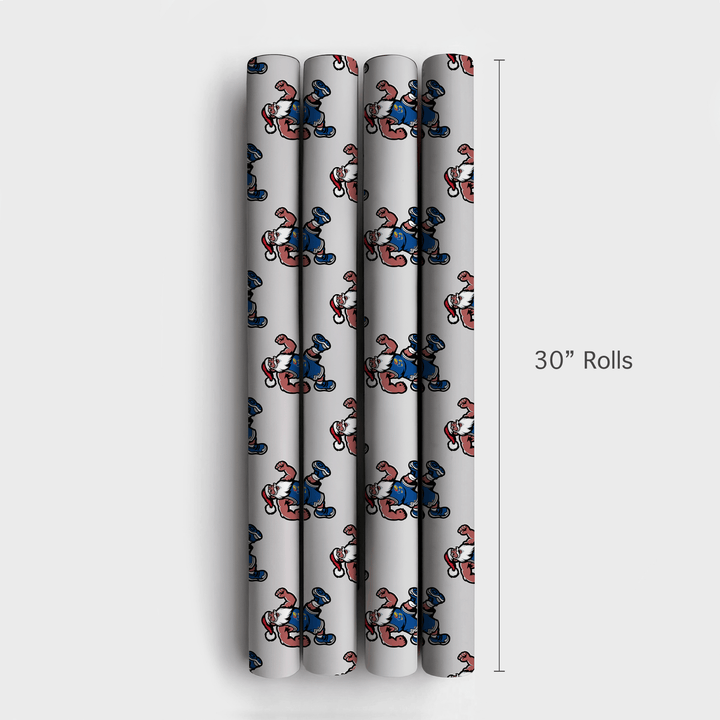 Deck the Court – KU - Wrapping Paper - Aspen & Arlo