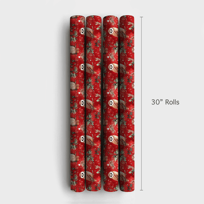 Jingle Hoots - Wrapping Paper - Aspen & Arlo