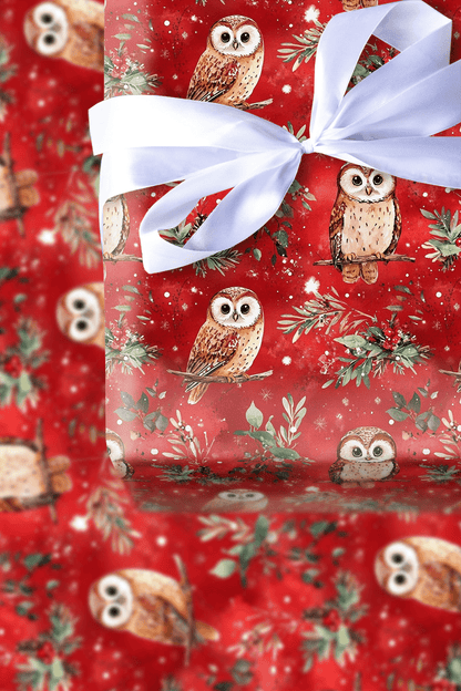 Jingle Hoots - Wrapping Paper - Aspen & Arlo