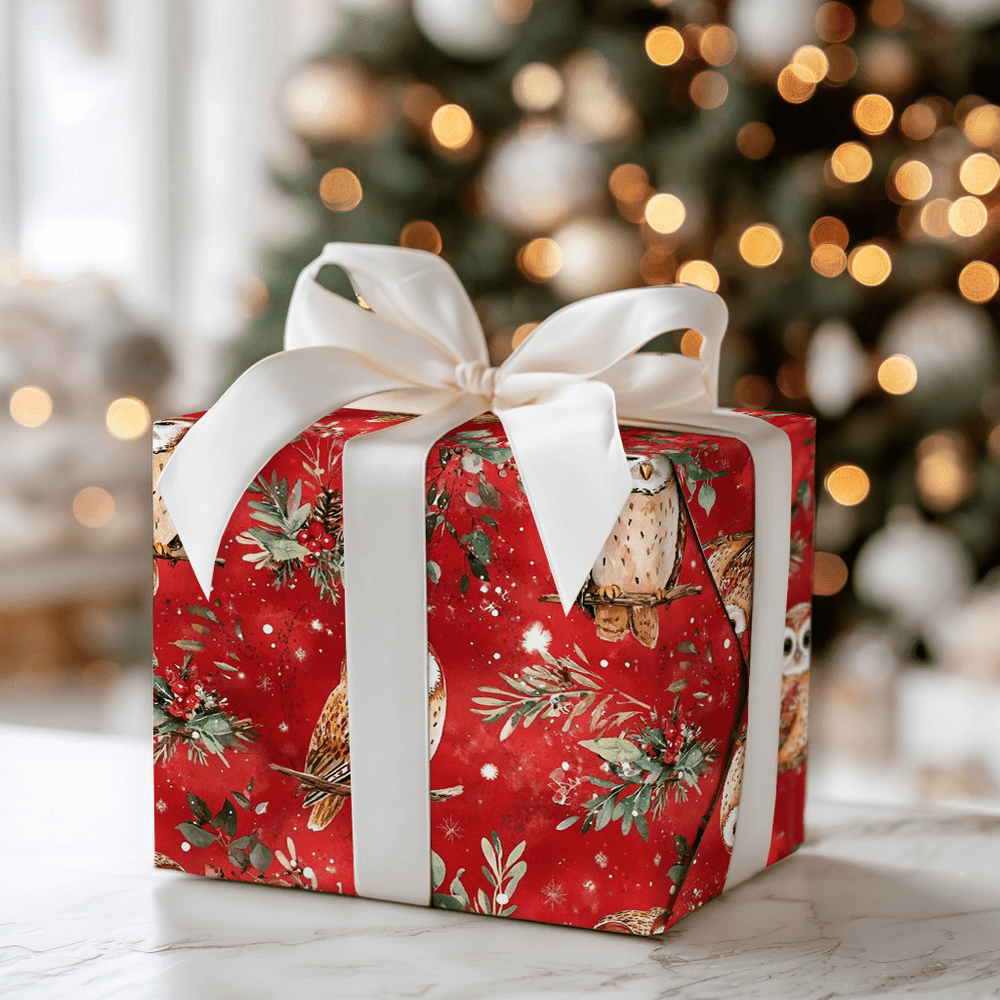 Jingle Hoots - Wrapping Paper - Aspen & Arlo