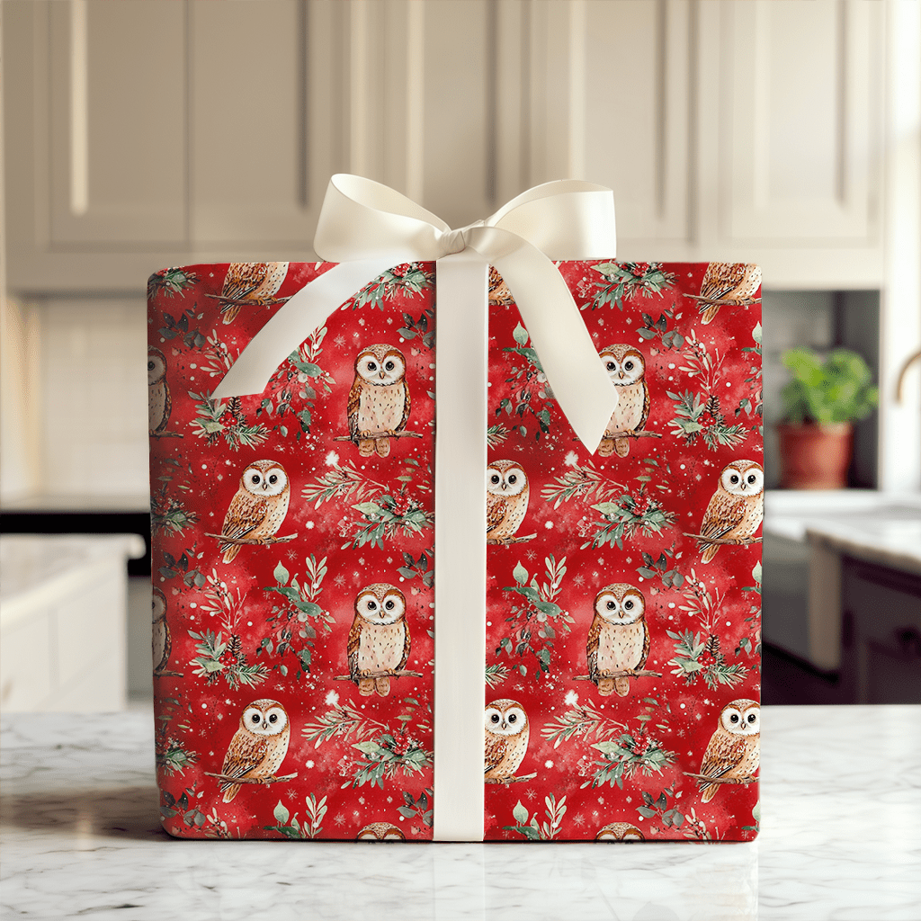 Jingle Hoots - Wrapping Paper - Aspen & Arlo