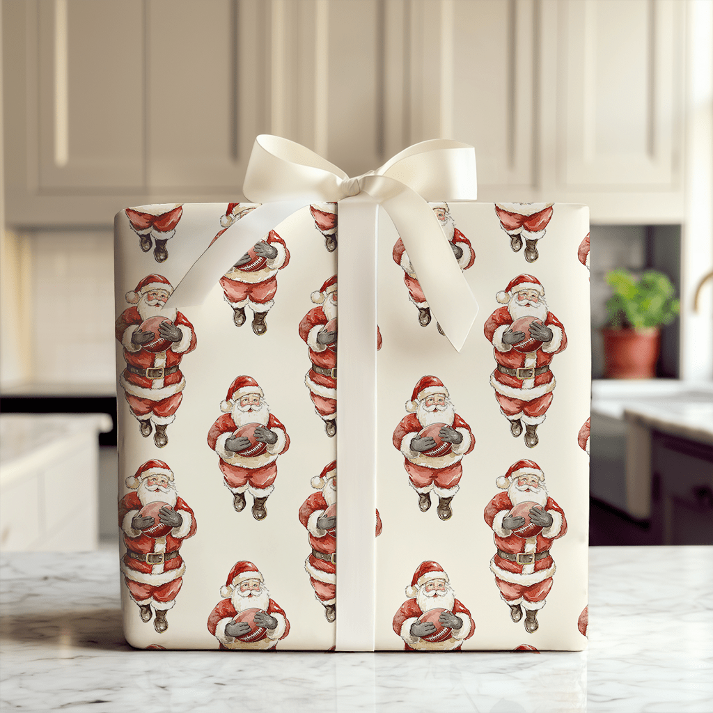 Pick Six Claus - Wrapping Paper - Aspen & Arlo