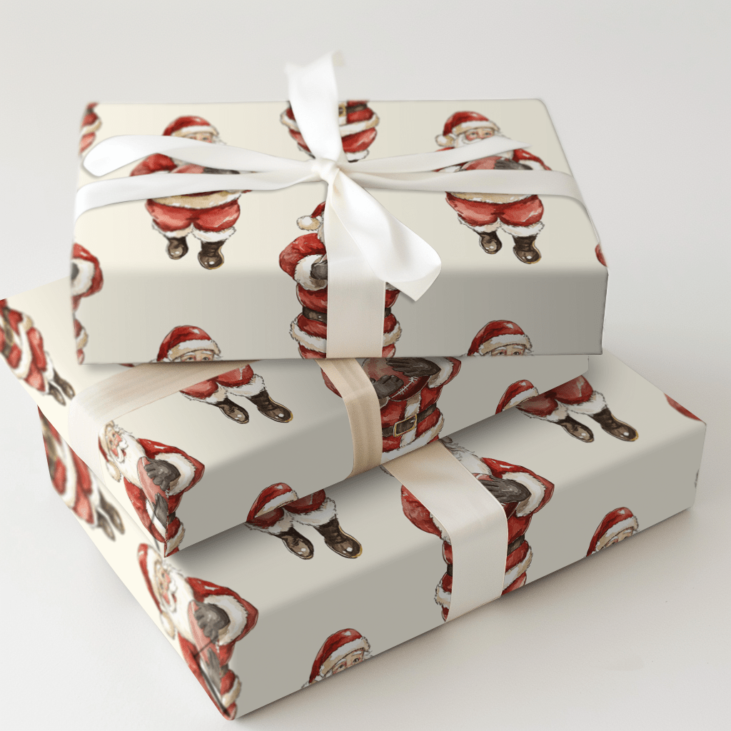 Pick Six Claus - Wrapping Paper - Aspen & Arlo