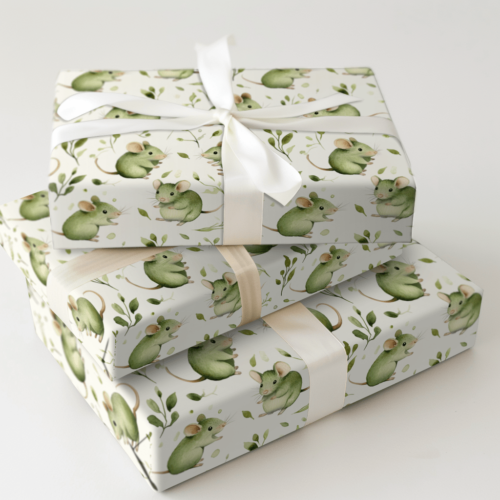 Squeaky Green - Wrapping Paper - Aspen & Arlo