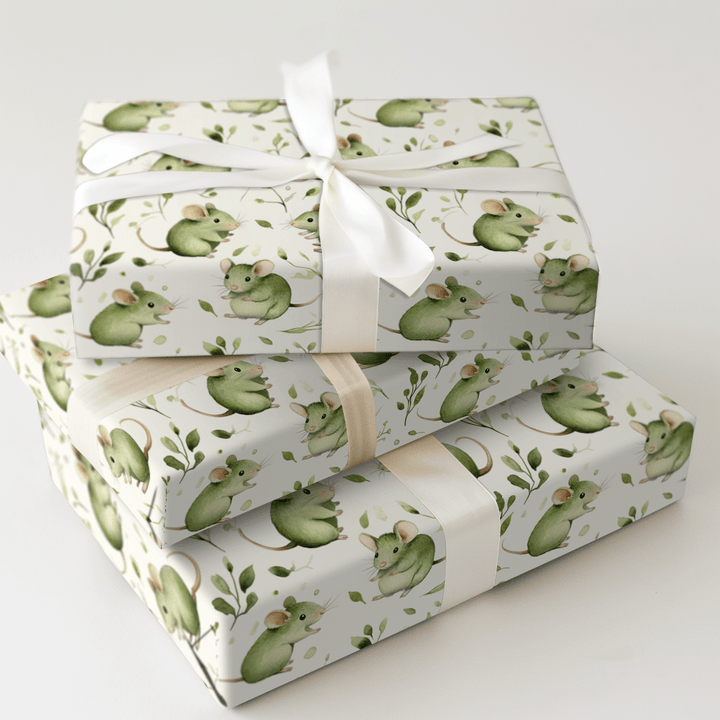 Squeaky Green - Wrapping Paper - Aspen & Arlo