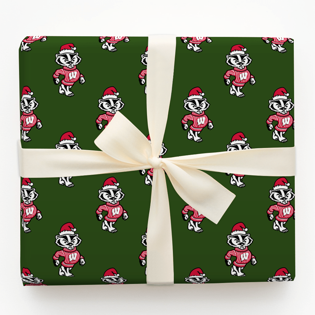 Badger Santa - Wrapping Paper - Aspen & Arlo