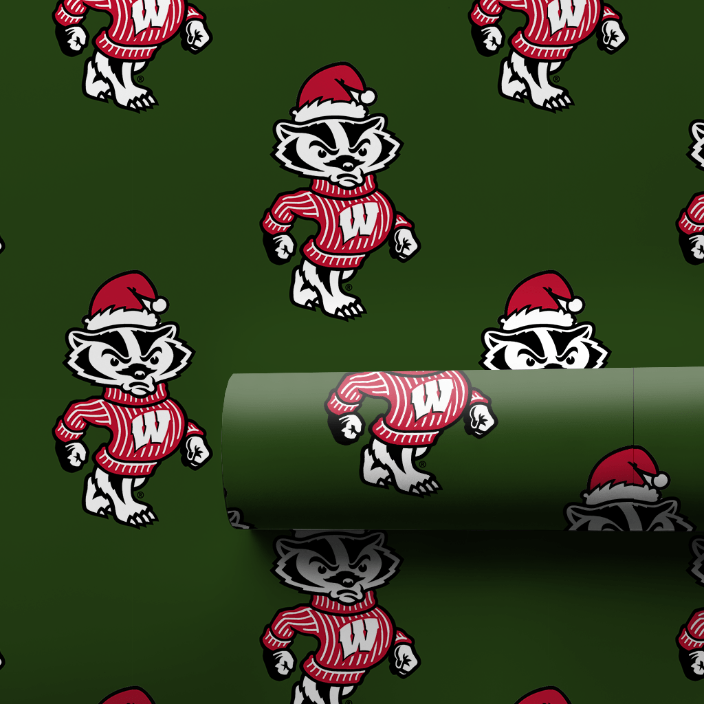 Badger Santa - Wrapping Paper - Aspen & Arlo
