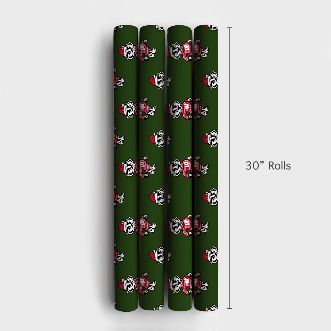 Badger Santa - Wrapping Paper - Aspen & Arlo