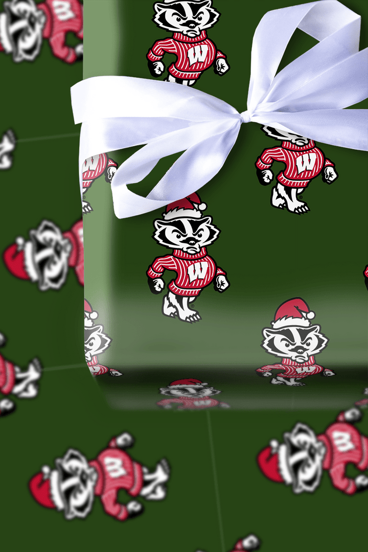 Badger Santa - Wrapping Paper - Aspen & Arlo