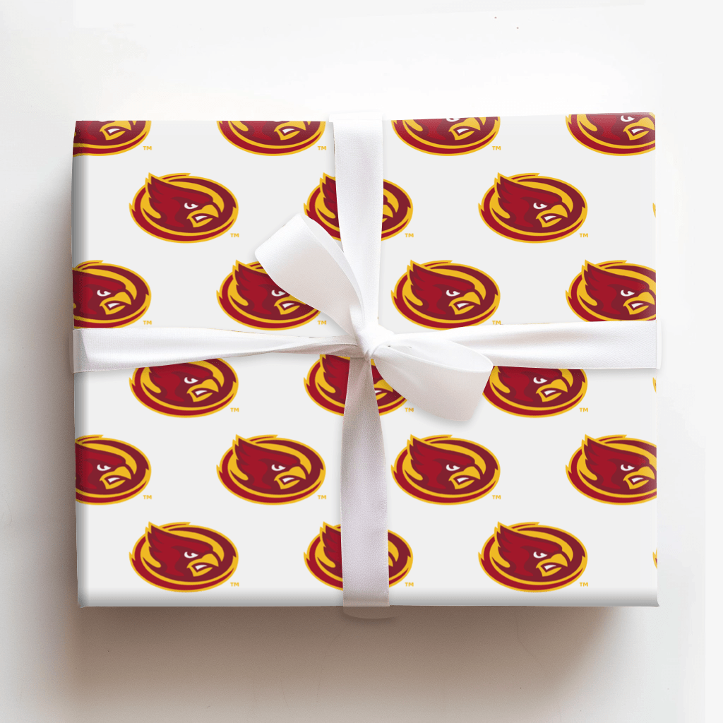 Red & Gold Oval - Wrapping Paper - Aspen & Arlo