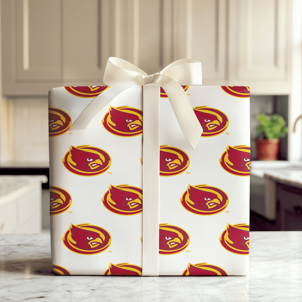 Red & Gold Oval - Wrapping Paper - Aspen & Arlo