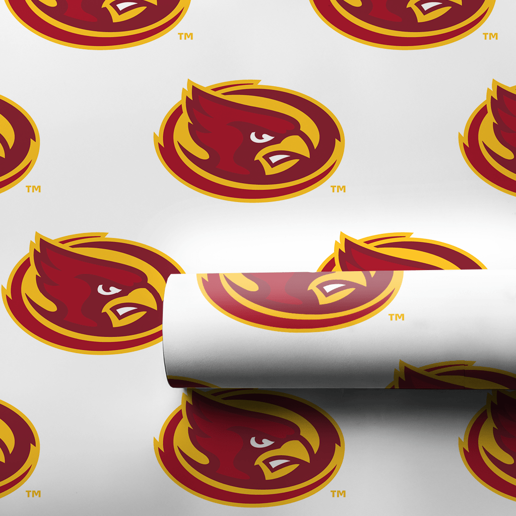 Red & Gold Oval - Wrapping Paper - Aspen & Arlo