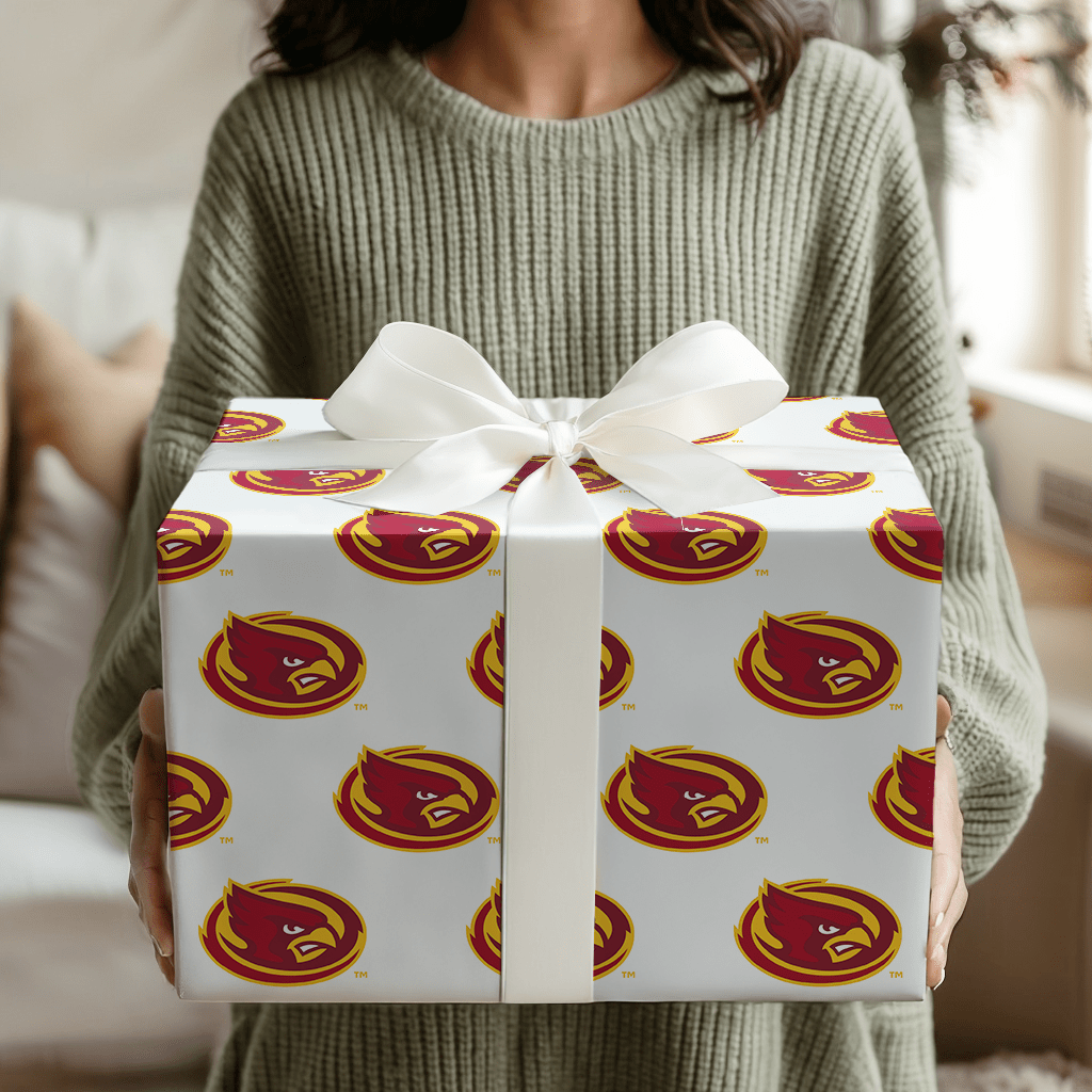 Red & Gold Oval - Wrapping Paper - Aspen & Arlo