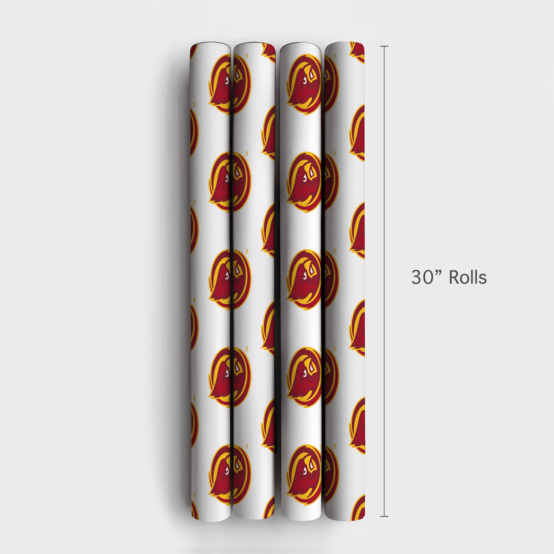 Red & Gold Oval - Wrapping Paper - Aspen & Arlo