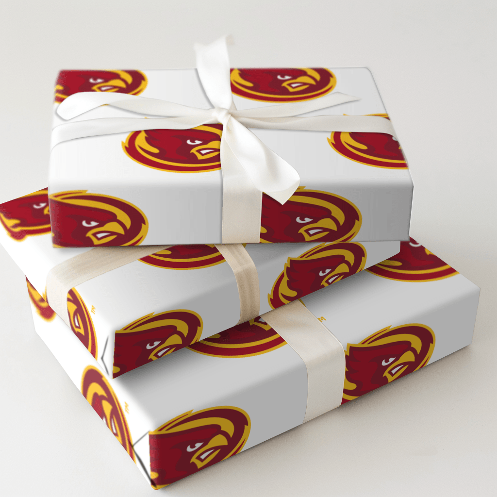 Red & Gold Oval - Wrapping Paper - Aspen & Arlo