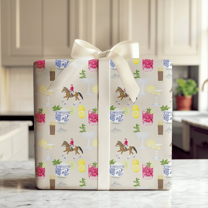 Mint Julep Hour - Wrapping Paper - Aspen & Arlo