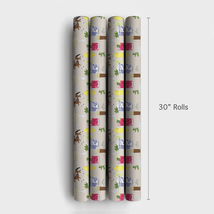 Mint Julep Hour - Wrapping Paper - Aspen & Arlo