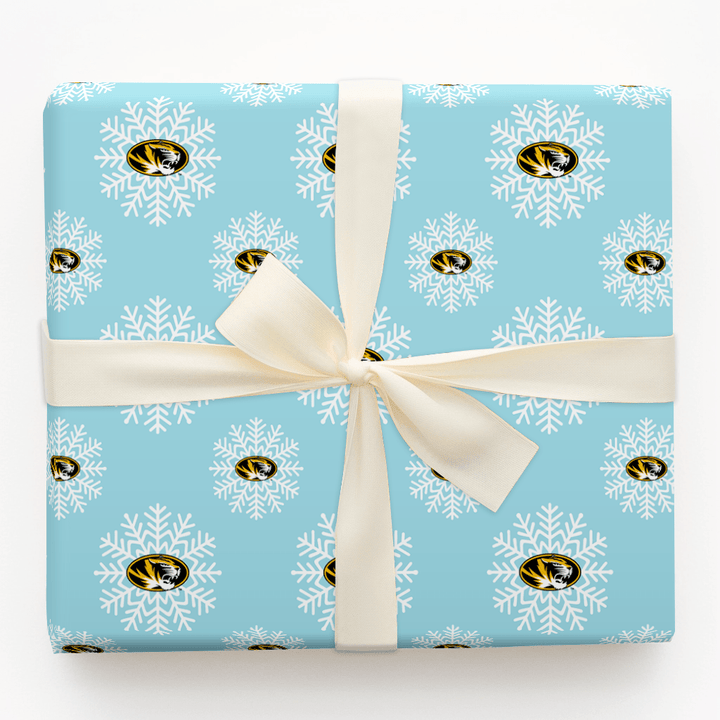 Mizzou Tiger Snowflake - Wrapping Paper - Aspen & Arlo