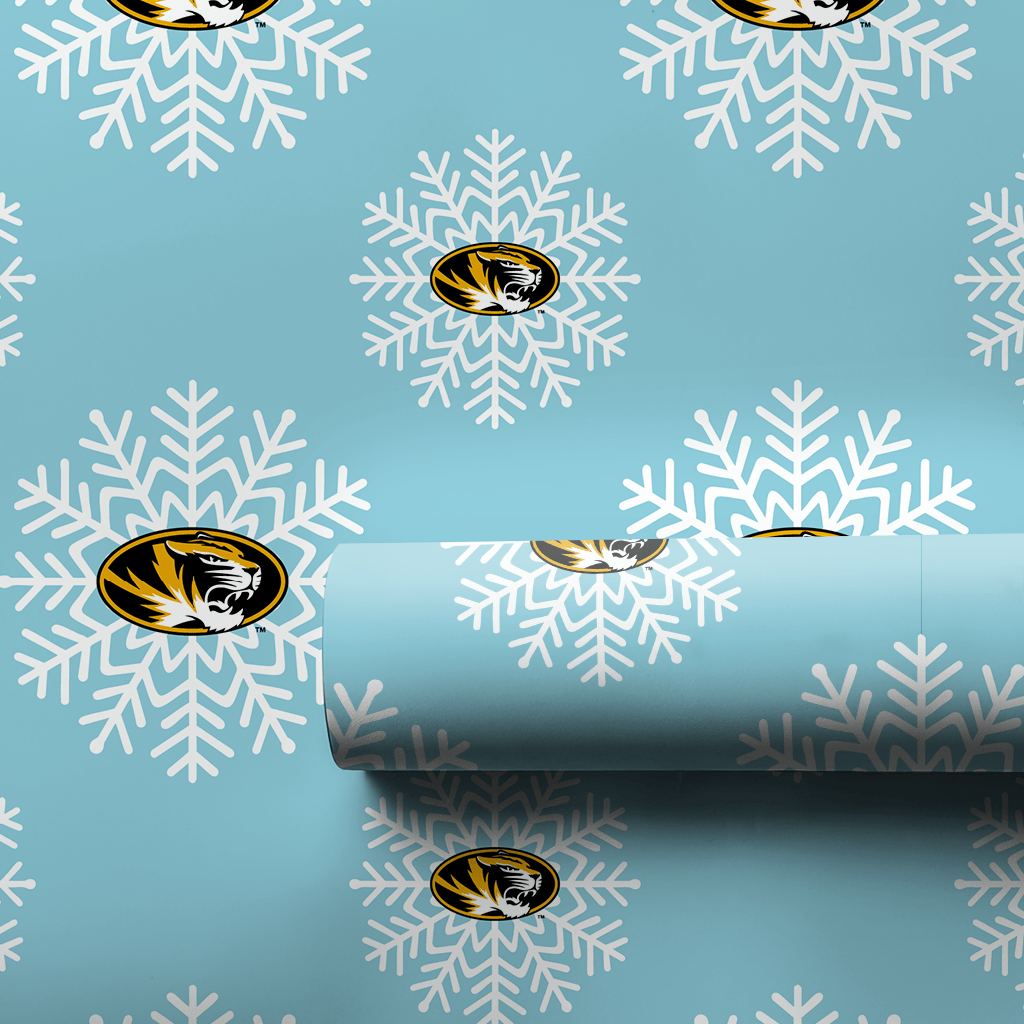 Mizzou Tiger Snowflake - Wrapping Paper - Aspen & Arlo