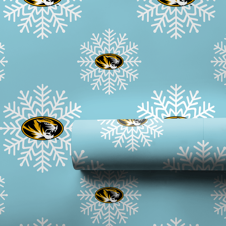 Mizzou Tiger Snowflake - Wrapping Paper - Aspen & Arlo