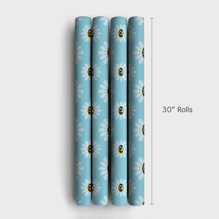 Mizzou Tiger Snowflake - Wrapping Paper - Aspen & Arlo