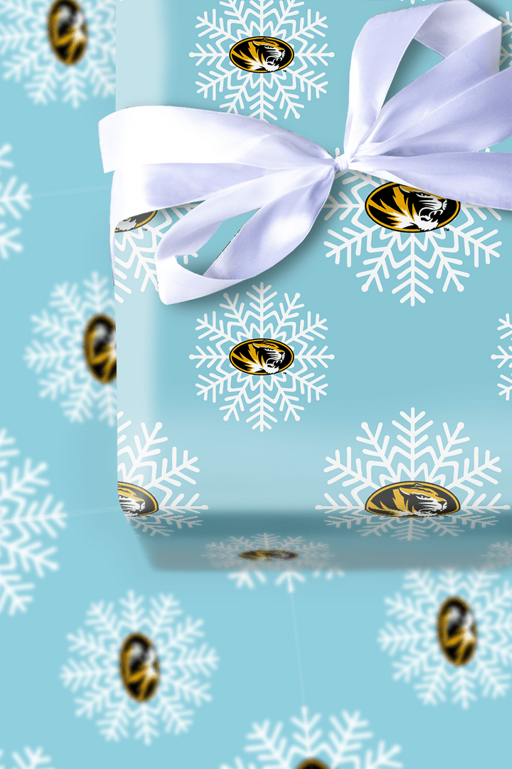 Mizzou Tiger Snowflake - Wrapping Paper - Aspen & Arlo