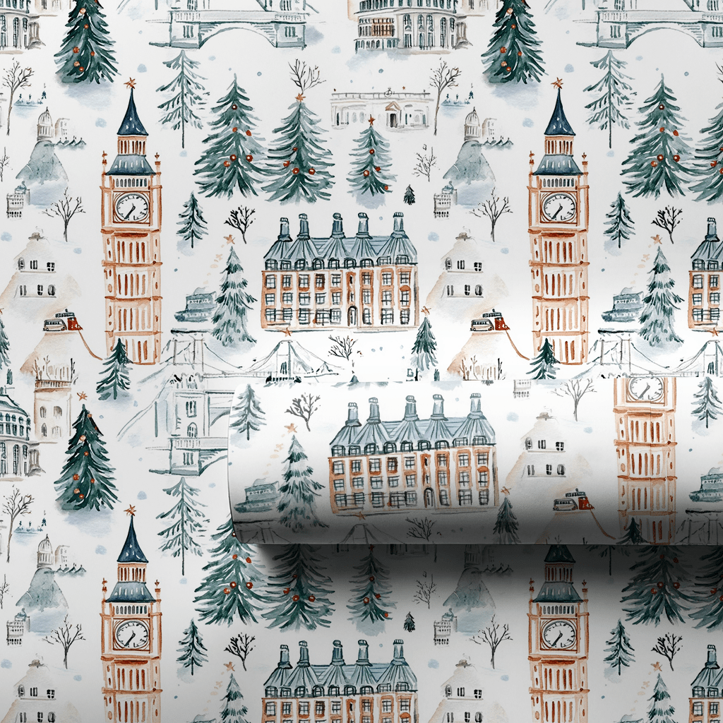 Silent Night Shoreditch - Wrapping Paper - Aspen & Arlo