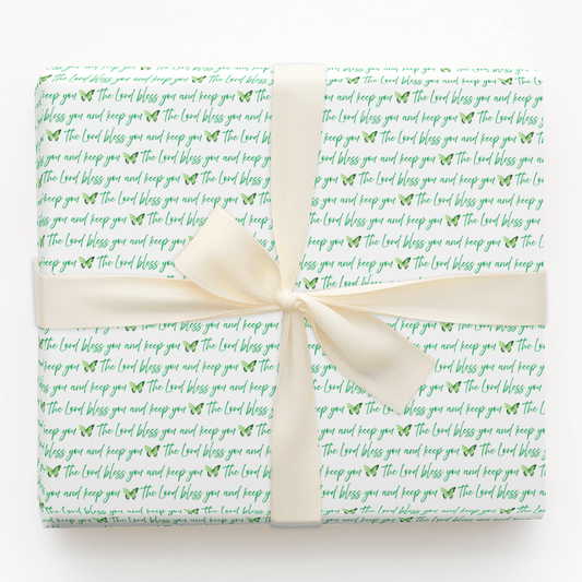 Blessed in Green - Wrapping Paper - Aspen & Arlo