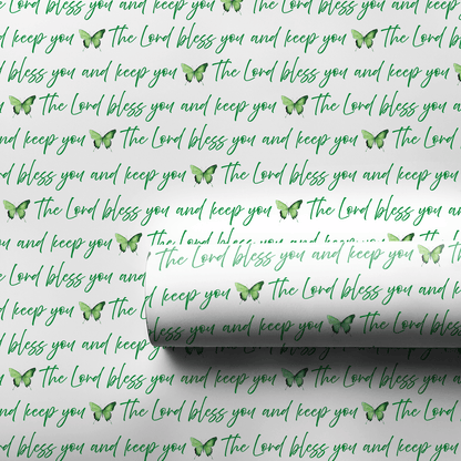 Blessed in Green - Wrapping Paper - Aspen & Arlo