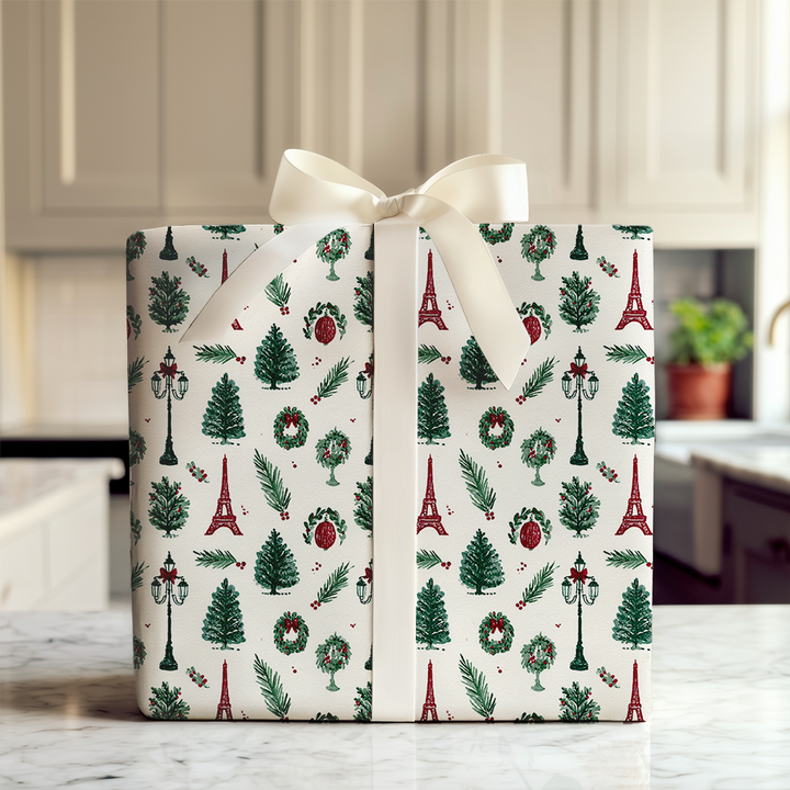 Ivory Pines and Lantern Toile