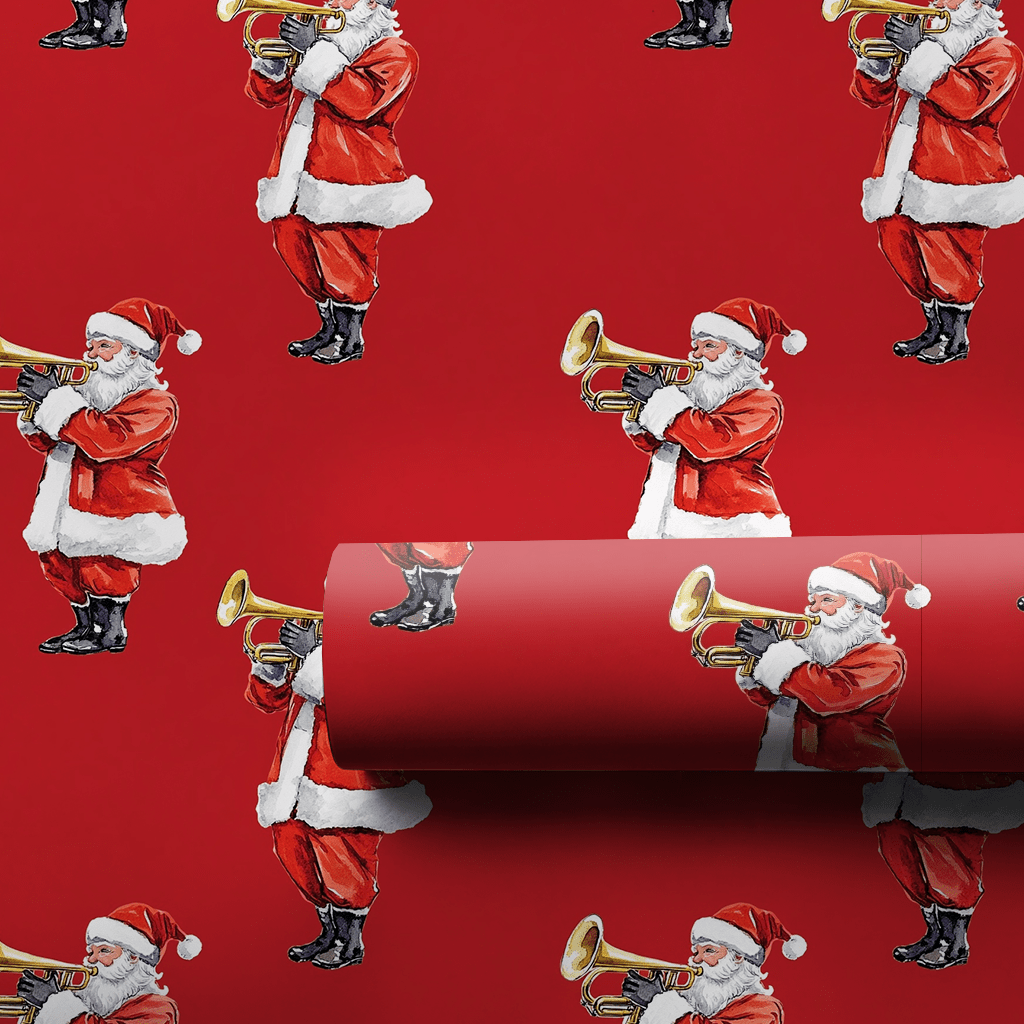 Ho Ho Horn Hits - Wrapping Paper - Aspen & Arlo