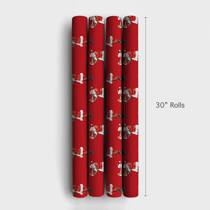Ho Ho Horn Hits - Wrapping Paper - Aspen & Arlo