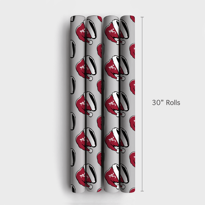 Crimson A Claus - Wrapping Paper - Aspen & Arlo