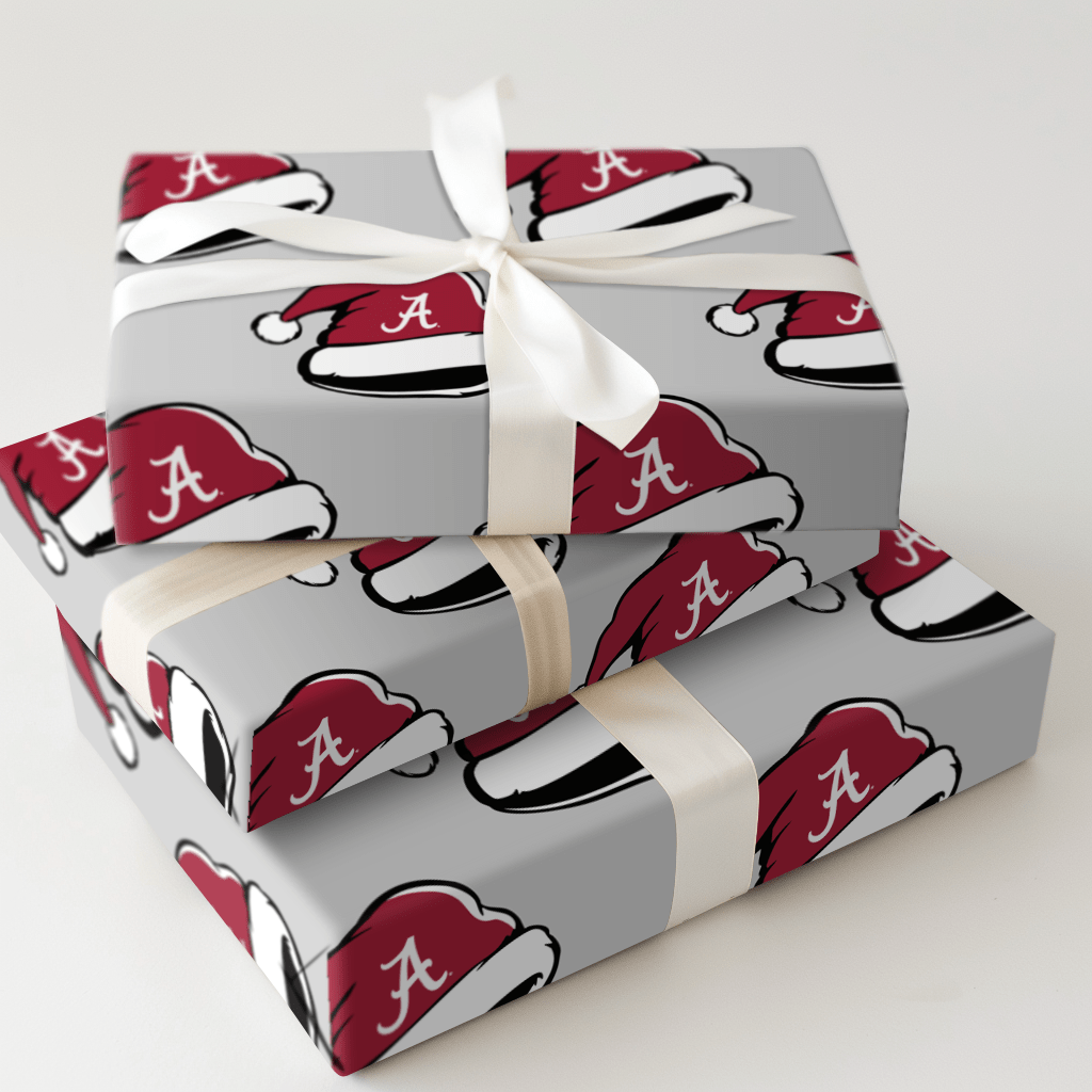 Crimson A Claus - Wrapping Paper - Aspen & Arlo
